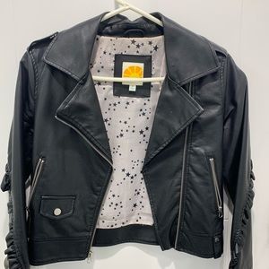 Faux Leather Jacket for Girls Size 12